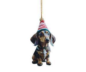 Décoration de chien de dessin animé pour voiture, sapin de Noël, décoration de la maison, sac à dos, bureau, idée cadeau, pendentif festif, style éléphant, mignon, 1 pièce (F, taille unique)