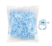 Décoration de cils pour femmes - Anneaux adhésifs jetables pour extensions de cils - Lot de 100 supports adhésifs en silicone - Bande élastique réglable - Accessoires Lash Tech Supplies, encre, rouge