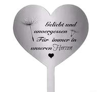 Décoration de cimetière en forme de cœur en acier inoxydable pour décoration de site commémoratif, design résistant aux intempéries (D)