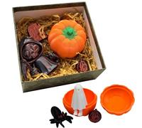 Décoration de citrouille d'Halloween - Imprimé 3D - Décoration d'Halloween - Accessoire de cosplay - Objet de collection - Présentoir pour jardin, fenêtre, maison, vacances, extérieur, bureau, photo