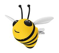 Décoration de clip de ventilation voiture en forme d'abeille jaune mignonne, support désodorisant pour grille d'aération véhicule, accessoire 'intérieur automobile, décoration voitu