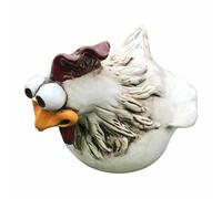 Décoration de clôture de poulet - de jardin grillagé en résine | Statue de jardin de poulet Décoration de pelouse extérieure pour décoration de cour, balcon, patio