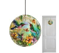 Décoration de colibri plat - Pendentif de fenêtre colibri en acrylique 2D pour fête des mères - Décoration de ferme rustique qui exprime la gratitude en tant qu'art plat, pour les amateurs d'oiseaux