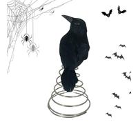 Décoration de corbeau - Cime d'arbre d'Halloween - Modèle artificiel Décoration pour Halloween et Noël Cimes d'arbres Fournitures de fête ainsi que pour les usines d'intérieur et d'extérieur dans les