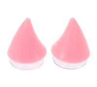 Décoration de Corne de Casque Rose en Plastique, Fixation Ventouse | Décorations de Cornes de Casque D'halloween, Klaxons pour Moto, Petite Corne, Compatibilité Casque Moto et Scooter