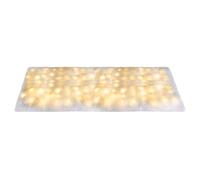Décoration de couverture de neige LED - Tapis de Noël artificiel avec lumières, nappe de Noël pliable | 8 modes éclairés pour l'intérieur et l'extérieur Décoration d'hiver Cheminées de village