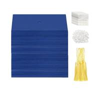 Décoration de cupcake, support à dessert en papier pour travaux manuels et artisanat, mini chapeau de remise de diplôme avec pompon, pour l'école, la maison, la salle de classe, le bar, les filles, la