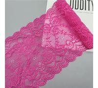 Décoration de décorations, processus de couture DI Tissu brodé en dentelle vintage, 10 mètres, 15 cm, for vêtements, accessoires, mariage(Light Rose Red)