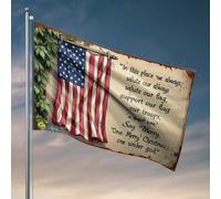 Décoration de dortoir amusante Saluting Our Flag : A Patriotic Christmas Message Flag Flags For Girls Man Cave Furniture (152 x 244 cm)