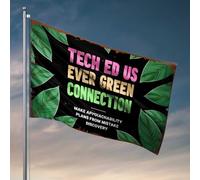 Décoration de dortoir pour homme Tech Ed Us Ever Green Connection : Navigating Accessibility Plans Flag The Room Decorations Outdoor Patio Decor (120 x 180 cm)