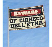 Décoration de dortoir universitaire Beware Of Cirneco Dell'Etna Drapeau Automne Décoration extérieure pour homme (152 x 244 cm)