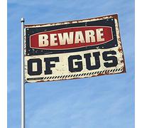 Décoration de dortoir universitaire Beware Of Gus - Décoration d'automne pour l'extérieur - Pour homme (30 x 45 cm)