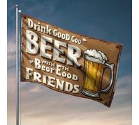 Décoration de dortoir universitaire - Profitez d'une bière délicieuse avec de grands compagnons - Décoration de maison (60 x 90 cm)