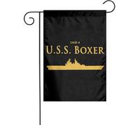 Décoration De Drapeau Boxer Lhd 4 Uss Double Face Drapeau Durable Bannière Pour Patio Fête Intérieur 12X18 Inch