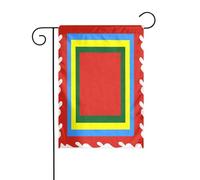 Décoration De Drapeau Cinq Couleurs Vietnamiennes Imperméable Drapeaux De Cour Amusant Bannière De Cour Pour Bureaux Extérieure Maison 12X18 Inch
