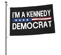 Décoration De Drapeau Je Suis Un Démocrate Kennedy Imperméable Bannière De Cour Suspendre Drapeau De Bienvenue Pour Ferme Maison Extérieure 3X5 Ft