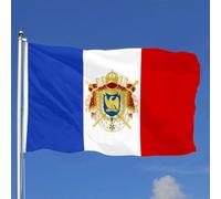 Décoration de Drapeau Premier Empire français Napoléon Bannière pour | Porche 3x5 FT UV Fade RéSistant Drapeau décoratif de Jardin Durable Bannière décorative pour Fête Intérieur