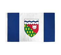Décoration De Drapeau Territoires Du Nord-Ouest Uv Fade Résistant Bannière Imperméable Drapeaux De Jardin Pour Extérieure Bureaux Porche 3X5 Ft