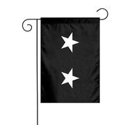 Décoration De Drapeau Un Major Général De La Force Spatiale Des États-Unis Double Face Drapeau Décoratif De Jardin Uv Fade Résistant Bannière Pour Patio Maison Extérieure 12X18 Inch