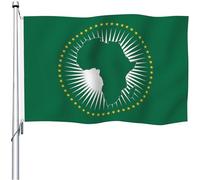 Décoration De Drapeau Union Africaine À Double Face Imperméable Drapeaux De Jardin Durable Bannière Décorative Pour Patio Maison Bureaux 3X5 Ft