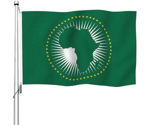 Décoration De Drapeau Union Africaine À Double Face Imperméable Drapeaux De Jardin Durable Bannière Décorative Pour Patio Maison Bureaux 3X5 Ft
