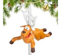 Décoration De - Ensemble Père Et Rennes Qui S'entrechoquent | Stickers Fenêtre Verre Brisé Animation Jambe | Décor Maison Porte Cadeau Amusant pour Fêtes des ES