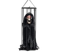 Décoration de fantôme de prisonnier à capteur | Décoration effrayante pour cage de prisonnier - Décoration saisonnière pour jardin, salle à manger