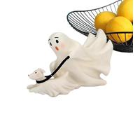 Décoration De Fantôme D'Halloween - Sculpture De Chien Spectrale, Figurine Humour D'animal De Compagnie, Pièce De Table De Saison D'Halloween, Accent Pour Intérieur Et Extérieur | Avec Charmant F