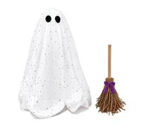 Décoration de fantôme lumineuse Hauteur Réglable DIY Avec Balai De Sorcière