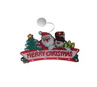 Décoration de fenêtre de Noël holographique éclairée par LED, lumière LED pour créer une atmosphère festive, intérieur et extérieur, pour la maison, le bureau, Noël