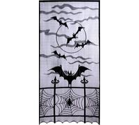 Décoration de fenêtre Halloween Chauve-souris Toile d'araignée Design gothique pour les fenêtres avec des motifs effrayants et une atmosphère mystérieuse Décoration estivale parfaite pour les fêtes ef