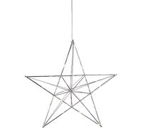 Décoration de fenêtre LED, illuminations de Noël, étoile de Noël chromée, L 38 cm