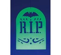 Décoration de fenêtre phosphorescente ''Pierre Tombale'' vert G