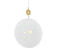 Décoration de fenêtre, poésie de verre, étoiles, verre, rond