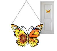 Décoration de fenêtre teintée - Attrape-soleil décoratif, détails d'art d'arbre floral imprimés, pièce d'exposition à suspendre, amélioration de la réflexion de la lumière vive | Créez un style de