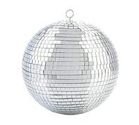 Décoration de fête boule à facettes miroir, Miroir boule Disco réfléchissant, lumière rotative argentée, plusieurs tailles for fête de mariage(20cm)