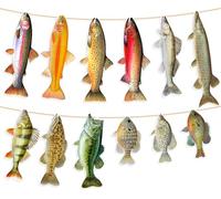 Décoration de fête d'anniversaire de pêche, bannière d'anniversaire, guirlande pour garçon et fille, décoration d'anniversaire pour enfants, décoration de fête