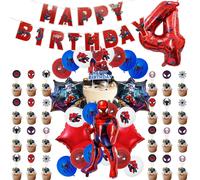 Décoration de fête d'anniversaire Spider-Man, ensemble d'anniversaire personnalisable, nouveaux motifs de ballons, ballons en latex, toile de fond, fournitures pour événements, bannière Banner B - 1 S