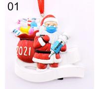 Décoration De Fête De Noël Pour La Quarantaine, Bricolage Familial, Nom Écrit À La Main, Masque Facial, Bonhomme De Neige, Pendentif D'arbre De Noël, 2021