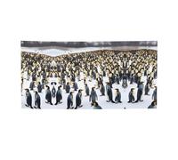 Décoration de fête imprimée pingouins dans la neige, meilleurs drapeaux pour événements, designs innovants pour les fournitures de fête d'anniversaire