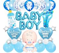 Décoration de fête prénatale garçon - Its A Boy - Décoration de fête prénatale garçon - Décoration de fête prénatale pour garçon - Décoration de fête prénatale pour garçon