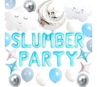 Décoration de fête pyjama, fournitures de fête pyjama, lune et étoile pour filles, pyjama, décoration de fête pour anniversaire, fête prénatale, fête prénuptiale