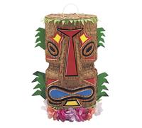 Décoration de fête tropicale Tiki Piñata multicolore