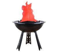 Décoration de feu de camp électrique - Faux chaudron artificiel avec lumières LED, lampe de feu de camp réaliste accessoire de flamme réaliste pour Halloween décoration extérieure et intérieure