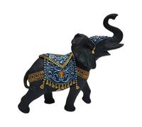 Décoration de figurine d'éléphant moderne - Ornement animal en résine, statue minimaliste de la maison, accessoires charmants avec structure artisanale et aspect brillant décoration pour entrée de