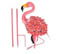 Décoration de flamants roses : lampes solaires extérieures, ornements d'éclairage de flamants roses | Décoration de jardin en flamant rose, ornements de pelouse, lumières solaires décoratives