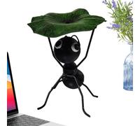 Décoration de fourmi de jardin, figurines d'animaux de feuille de levage de fourmis - Sculpture en métal décorations pour la maison, décoration de jardin ornements de pelouse pour patio salon chambre
