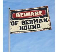 Décoration de garage pour homme - Attention au drapeau allemand - Poster cool - Drapeaux de chambre pour hommes (30 x 45 cm)