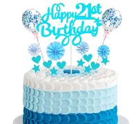 Décoration de gâteau 21e anniversaire decoration cake topper 21e décoration de gâteau 21e anniversaire homme joyeux anniversaire 21e décoration de gâteau 21 ans homme femme décoration de gâteau 21e an