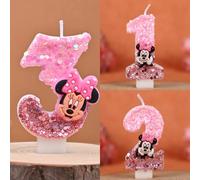 Décoration de gâteau 3D 0-9, poudre scintillante rose, chiffre de bon anniversaire, décorations de cupcakes, fournitures de fête, cadeaux pour enfants, DIY B8